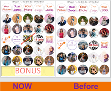 Load image into Gallery viewer, Edible Cupcake/Cookies Toppers