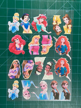 Load image into Gallery viewer, Edible Disney Princesses Cake Toppers - 19 Princess Set