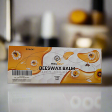 Load image into Gallery viewer, 3 pack beeswax balms for your lips and skin