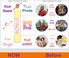 Load image into Gallery viewer, Edible Cupcake/Cookies Toppers