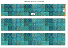 Load image into Gallery viewer, "Edible cake wrap strips for professional cake decorating"
"Premium cake border strips with elegant design pattern"