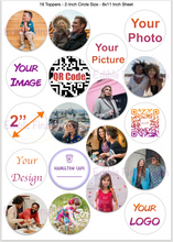 Load image into Gallery viewer, Edible Cupcake/Cookies Toppers