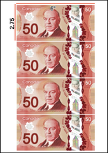 Load image into Gallery viewer, Edible $50 Canadian Bill Cake Topper - Money Theme Decorations