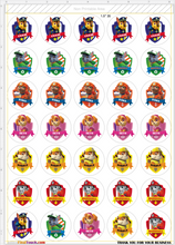 Load image into Gallery viewer, Edible Paw Patrol Cupcake toppers
