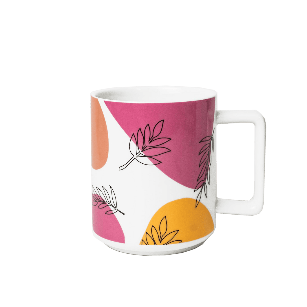 Floral Mug - 16oz Ceramic Coffee Mug