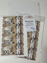 Load image into Gallery viewer, Edible $100 Canadian Bill Cake Decorations
