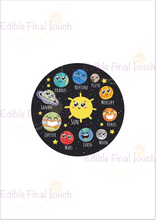 Load image into Gallery viewer, Edible Solar System Cake Topper
