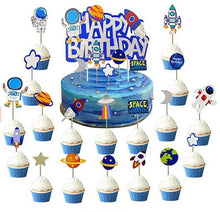 Load image into Gallery viewer, 54 PCS Space Cake and cupcake toppers - Edible Final Touch
