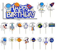 Load image into Gallery viewer, 54 PCS Space Cake and cupcake toppers - Edible Final Touch
